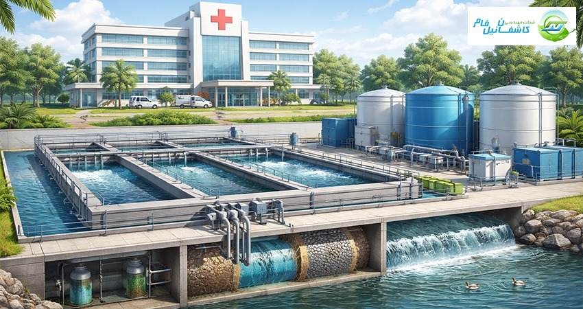 طراحی و ساخت پکیج تصفیه فاضلاب بیمارستانی